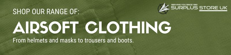 Shop our range of airsoft clothing at Surplus Store