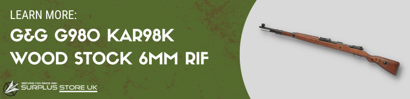 G&G G980 Kar98k Wood Stock 6mm Gas Airsoft Rifle
