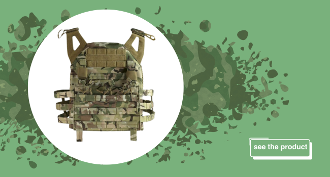 An airsoft plate carrier available to buy at Surplus Store