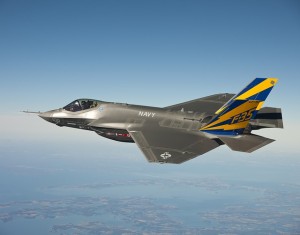 F-35 fighter jet in test flight
