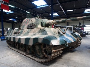 A Tiger II (King Tiger) tank preserved in a museum