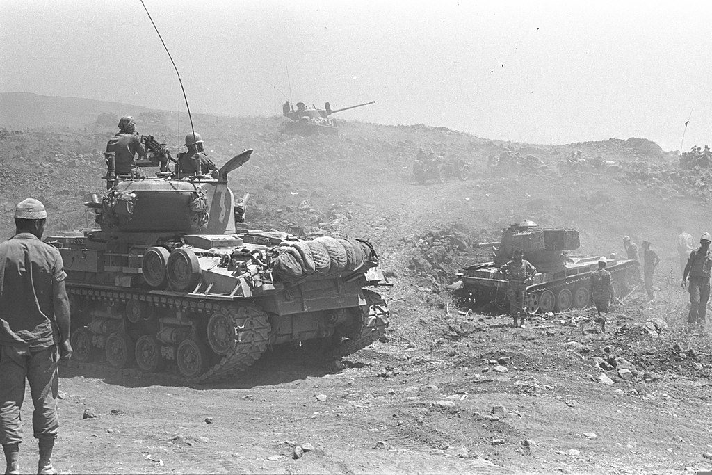 Israeli troops on the first day of the Six-Day War
