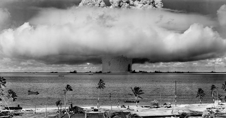 Nuclear weapon being tested