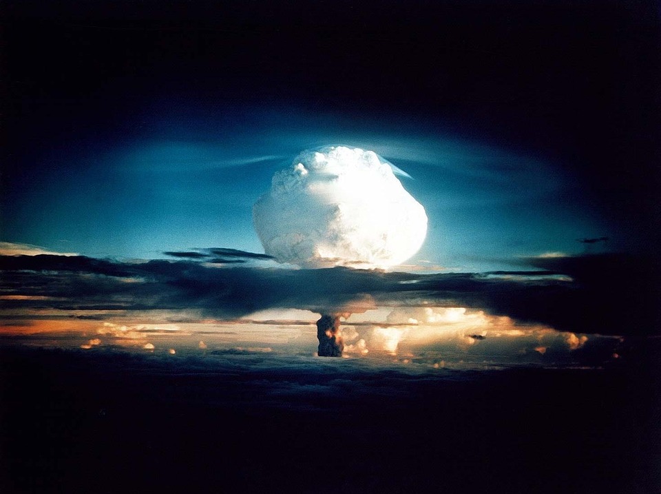A hydrogen bomb explosion