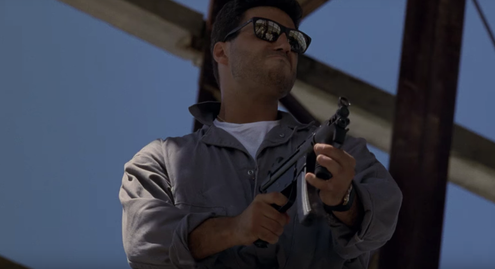 Person holding MP5K Gun